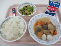 おでん風煮　ツナ和え　ふりかけ
