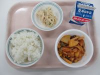 豚肉のケチャップ煮　大根のマヨサラダ