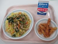 冷やし中華そば　フライドポテト