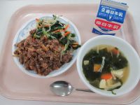ビビンバ　わかめスープ