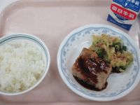 ミートローフ　ツナサラダ