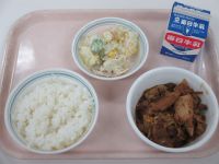 厚揚げのみそ炒め　ポテトサラダ