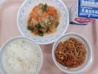 厚揚げのあんかけ　糸こんソテー