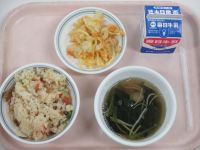 きんぴら寿司　ちくわのかき揚げ　そうめん汁