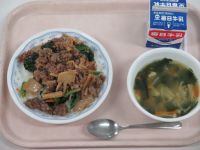 ビビンバ　わかめスープ