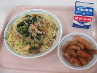 冷やし中華そば　青のりポテト