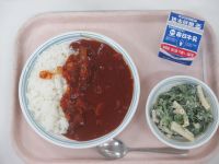 ハヤシライス　ポパイサラダ