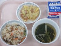 きんぴら寿司　ウインナーのかきあげ　すまし汁