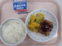 ミートローフ　かぼちゃのサラダ