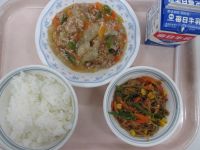 厚揚げのあんかけ　糸こんソテー