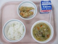 塩ちゃんこ汁　ささみの磯辺揚げ