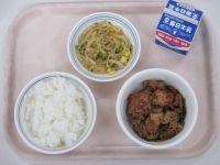 厚揚げのみそ炒め　春雨サラダ