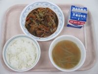 ホイコーロー　春雨スープ