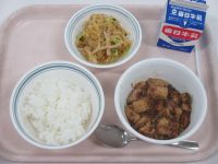 麻婆豆腐　切り干しの中華あえ