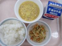 親子煮　ごま酢和え