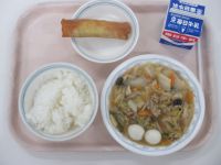 八宝菜　揚げ春巻