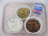 厚揚げのみそ炒め　春雨サラダ