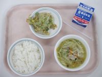 塩ちゃんこ汁　じゃこのかき揚げ