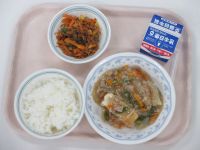 厚揚げのあんかけ　糸こんソテー