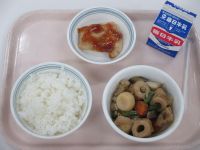 鶏の梅肉焼き　野菜の炊き合わせ　