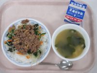 ビビンバ　わかめスープ