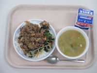 ビビンバ　中華スープ