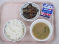 マーボー茄子　中華スープ