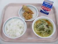 塩ちゃんこ汁　ささみの磯辺揚げ