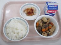 鶏の梅肉焼き　野菜の炊き合わせ