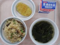 きんぴら寿司　すまし汁　さつまいもの天ぷら