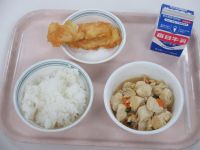 とうふの中華煮　いかの天ぷら