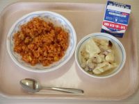 チキンライス　ジャーマンポテト