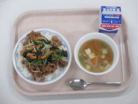 ビビンバ　中華スープ