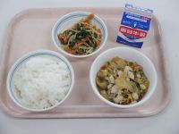 肉豆腐　ごま和え