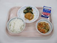 鶏肉の照り焼き　ごま和え　切り干しの煮物