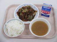ホイコーロー　春雨スープ