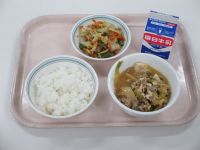 肉豆腐　おかか和え　