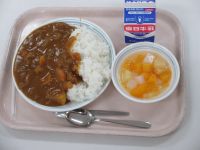 カレーライス　フルーツポンチ