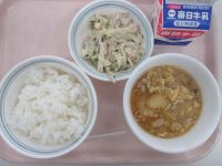 親子煮　ごぼうサラダ