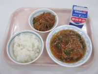 厚揚げのあんかけ　糸こんソテー