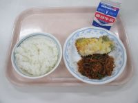 ささみのホイル焼き　糸こんソテー