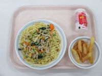 冷やし中華そば　青のりポテト　ストロベリージョア