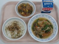 厚揚げのあんかけ・糸こんソテー・ふりかけ