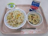 ピラフ・マカロニサラダ・青りんごゼリー