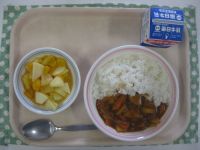 ハヤシライス、フルーツポンチ