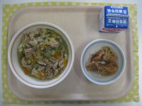 中華丼、とりの竜田揚げ