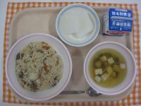 きんぴらずし、すまし汁、カルピス寒天