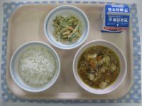 ごはん、すきやきふうに、ごぼうサラダ