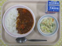 ハヤシライス、ポテトサラダ