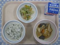 わかめごはん、おでん風煮、バンサンスウ